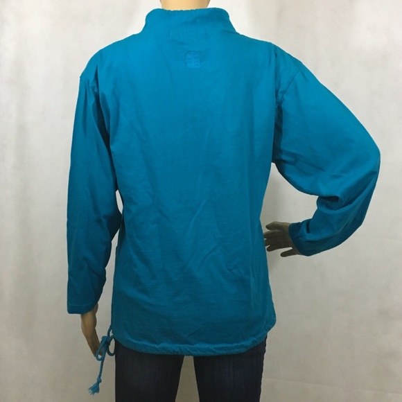 3/$20 Clean Clothes Blue Cowl Neck Sweatshirt Size Small - Picture 2 of 5